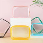 Custom Clear PVC Cosmetic Bags | MOQ 100 | 9-Day Lead