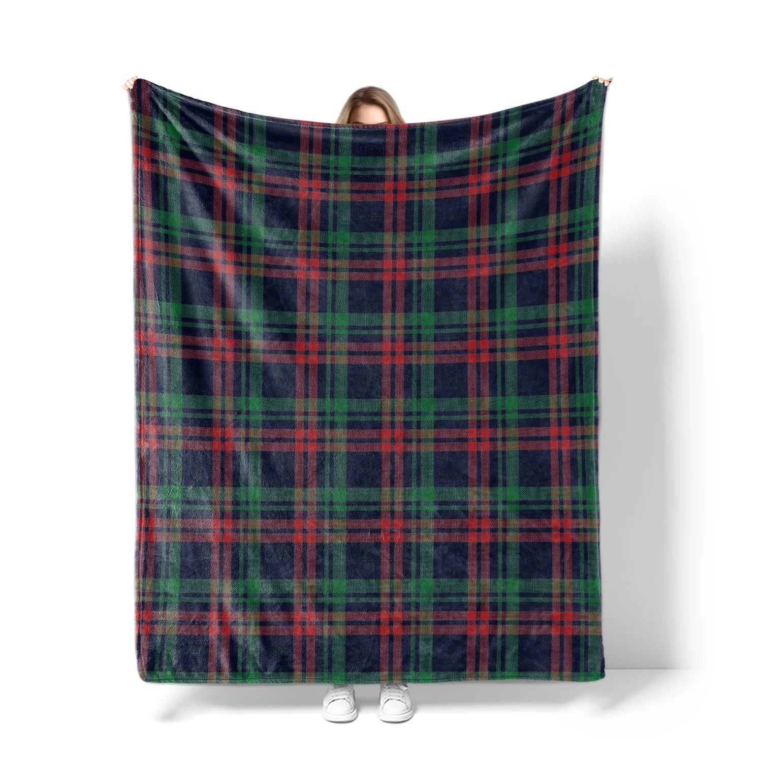 Custom Flannel Fleece Blanket | Recycled Polyester | Jacquard & Embroidery | MOQ 20 Pieces