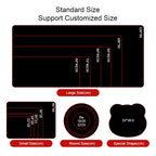 Custom Printed XXL Mousepad | Anti-Fray Stitched Edge MOQ 1