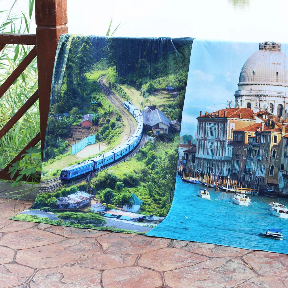 Custom Cotton Beach Towel for Resorts, Summer Events & Branded Gift Programs