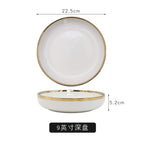 European Gold Rim Dinnerware — FDA/LFGB, 15-Day Lead, Low MOQ