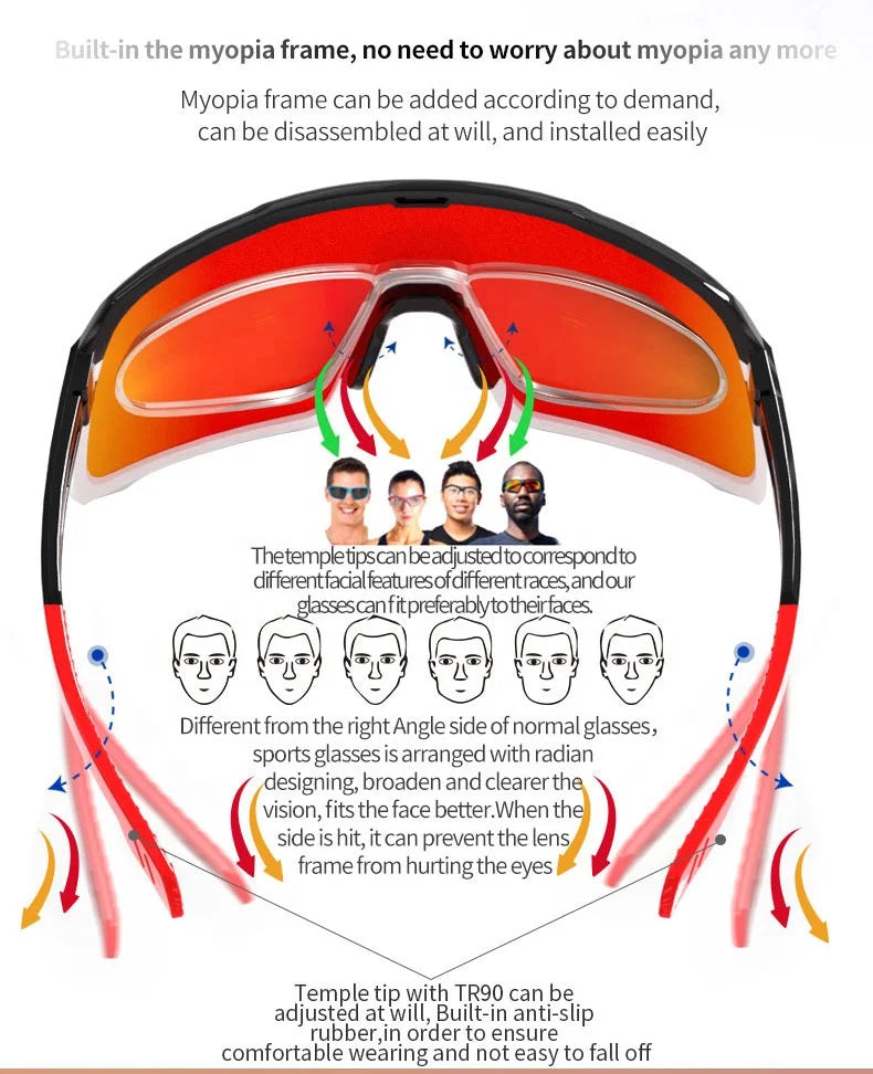 Custom Polarized Sport Sunglasses with Logo | MOQ 1 Pair