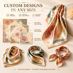 Private Label 18 Momme Mulberry Silk Scarves | Custom Woven Labels & Luxury Packaging | 100-Piece MOQ