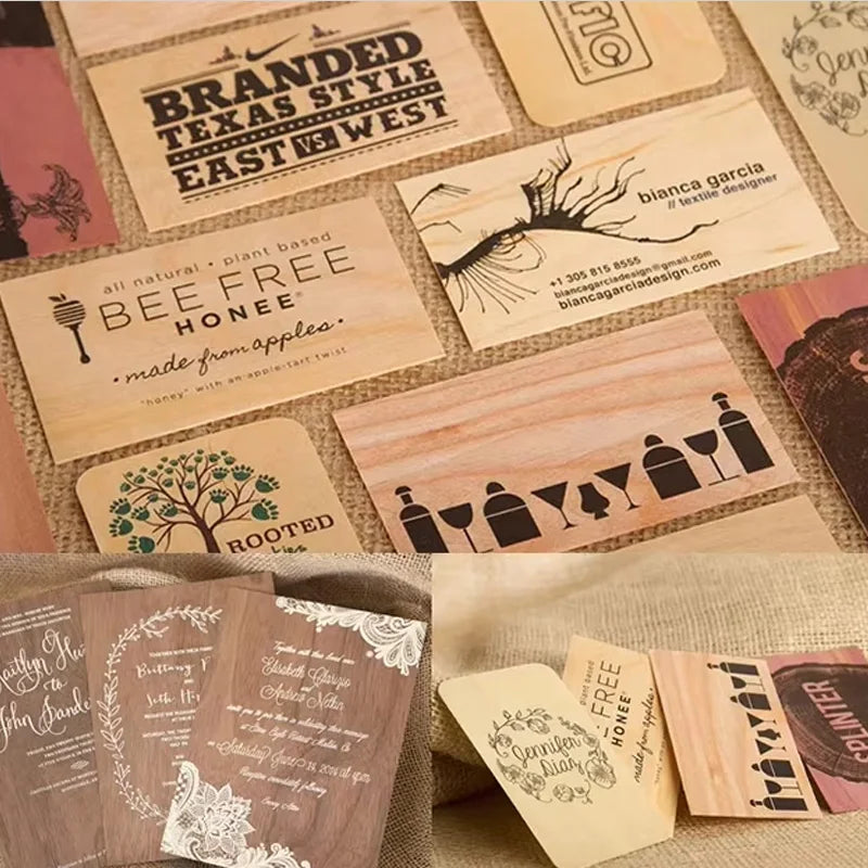 Eco-Friendly RFID Wood Cards | 13.56 MHz | Laser Engraved | 100 MOQ | Hotel, Gift