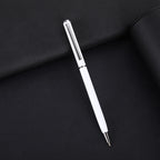 Slim Metal Ballpoint Pen with Custom Logo for Office Writing and Corporate Gifts