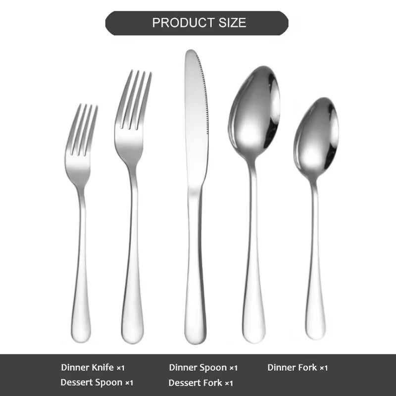 Custom Luxury Flatware Set with Logo | 300 MOQ | 7-Day Lead
