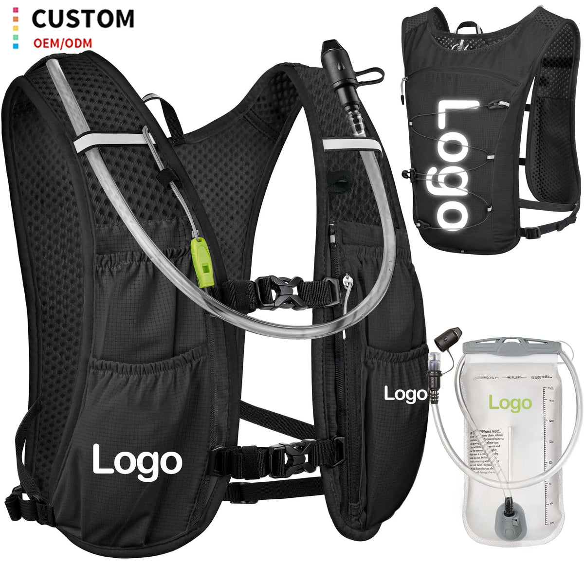 Custom Waterproof Hydration Vest with Logo | MOQ 500 pcs