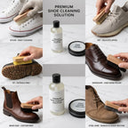 Custom Logo Shoe Cleaning Brush OEM ODM | Wood Handle Horsehair Bristle Kit for Sneaker Leather Suede Bulk Orders