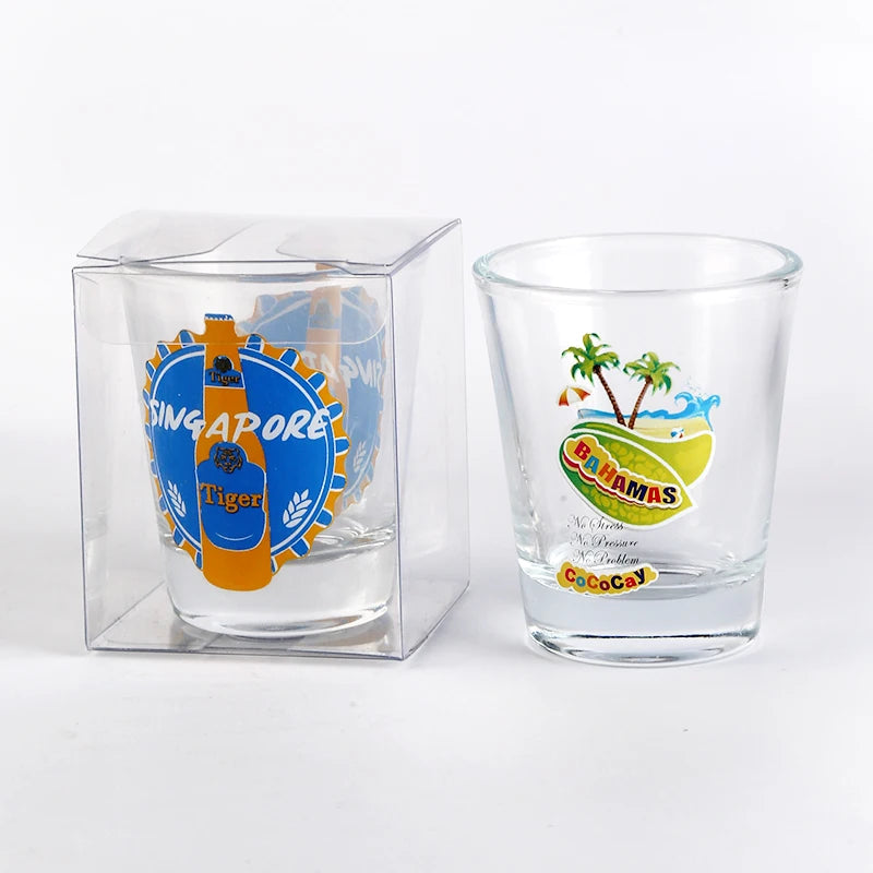 Custom Shot Glasses 50ml with Logo | Sublimation Printing | Bulk Corporate Gifts
