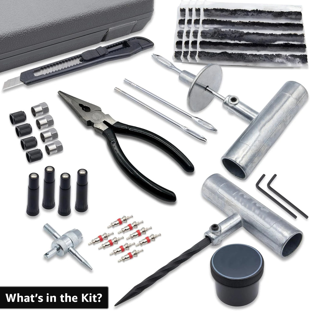 50-Piece Custom Tire Repair Tool Kit with Logo | MOQ 1 pc