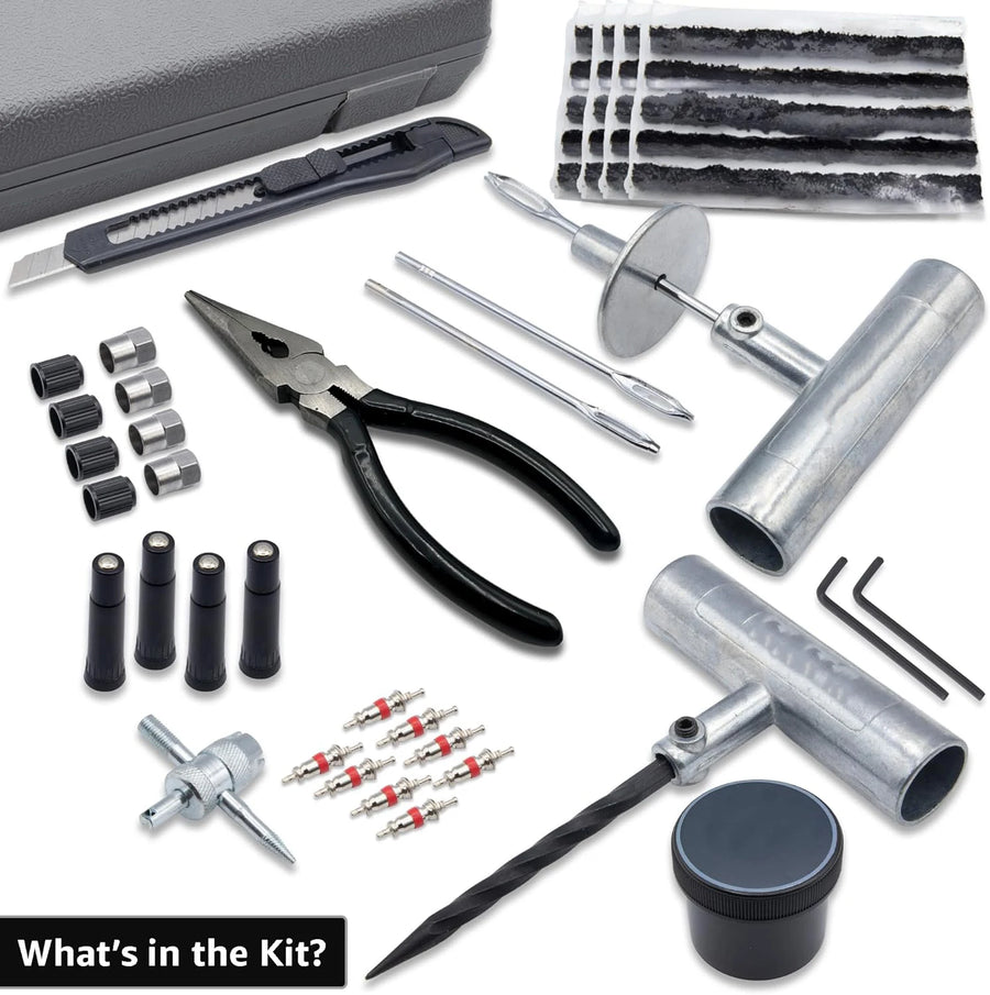 50-Piece Custom Tire Repair Tool Kit with Logo | MOQ 1 pc