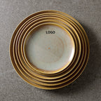 Custom Porcelain Plate with Logo | 100 MOQ | 8-12 Inch