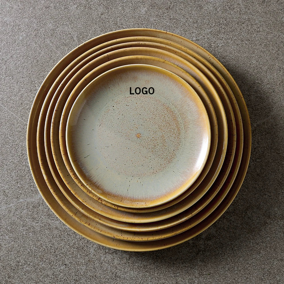 Custom Porcelain Plate with Logo | 100 MOQ | 8-12 Inch