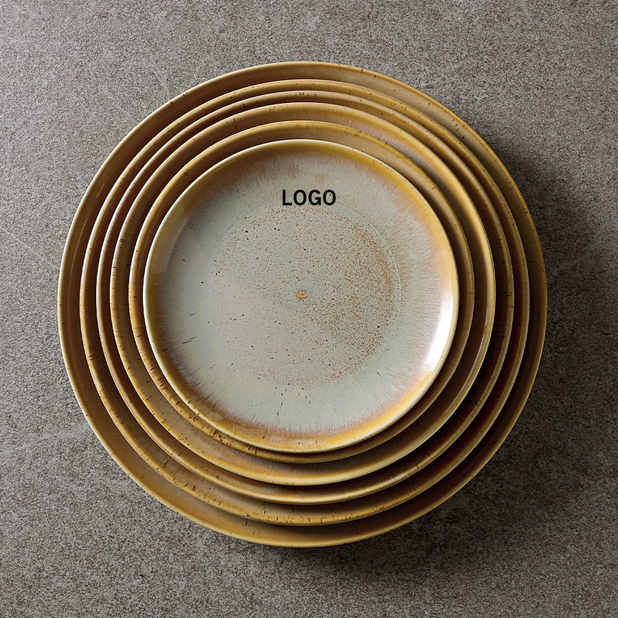Custom Porcelain Plate with Logo | 100 MOQ | 8-12 Inch