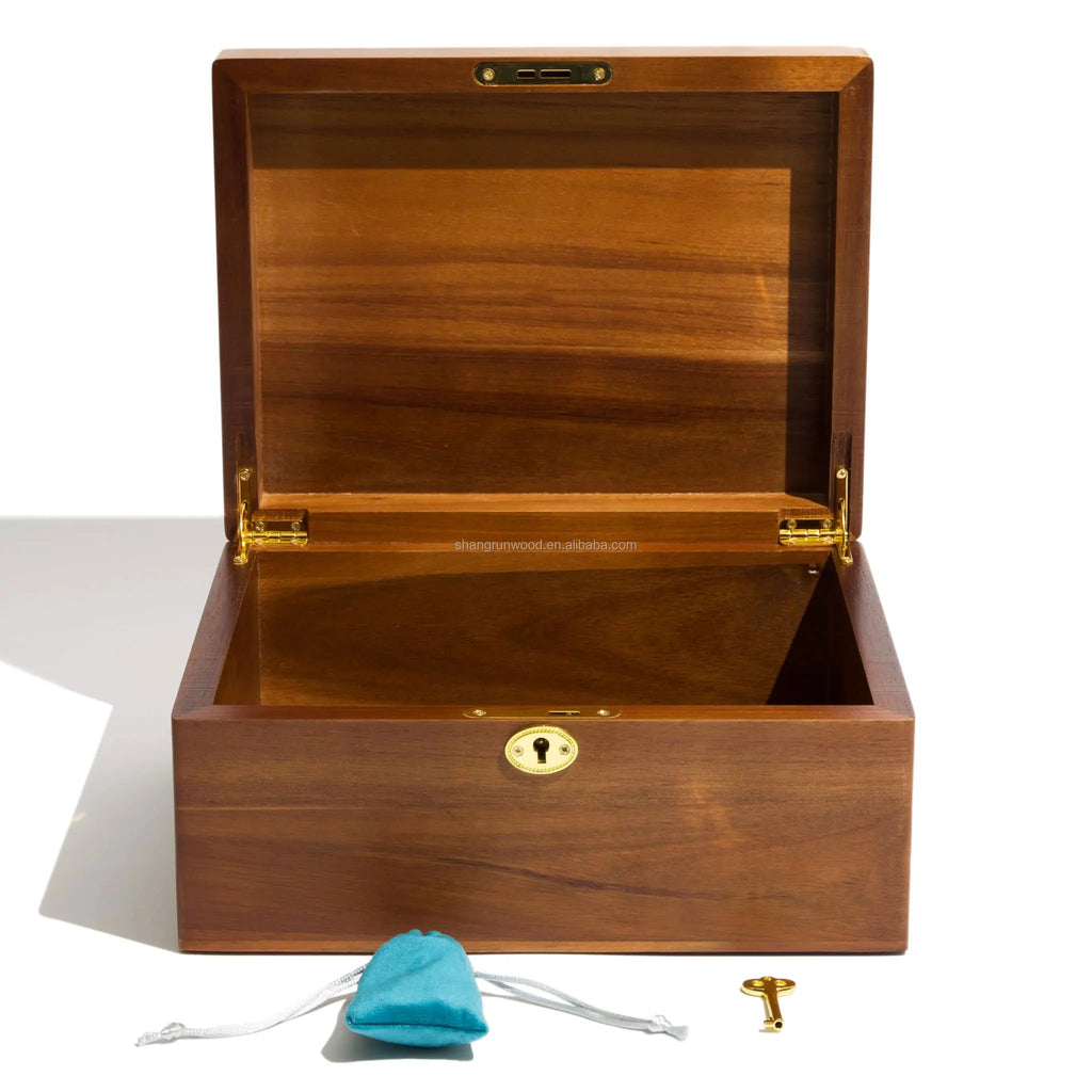 Custom Acacia Wood Storage Boxes with Logo – 14-Day Lead