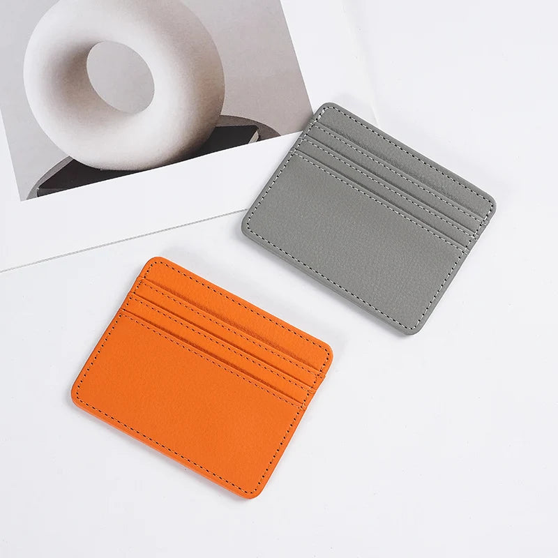 Custom PU Leather RFID Wallet | Soft Cow Pebble Credit Card Holder for Men Women | Bulk Corporate Gifts