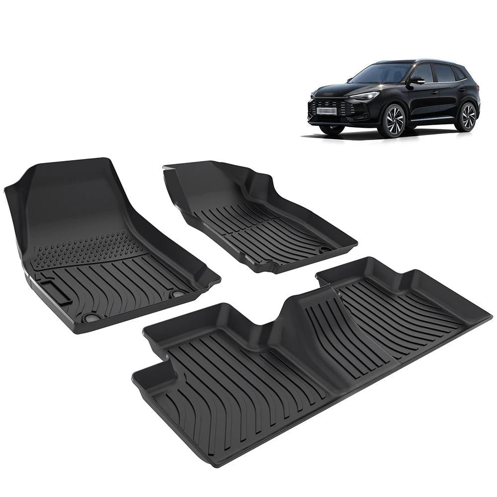 Custom Fit All Weather 3D TPE Floor Mats for MG ZS Hybrid 2025 Right Hand Drive