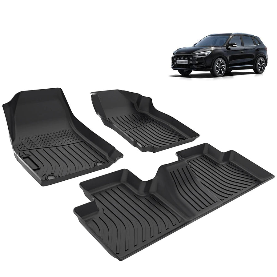 Custom Fit All Weather 3D TPE Floor Mats for MG ZS Hybrid 2025 Right Hand Drive