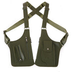 Vintage PU Chest Sling Bag | Embossed Logo Anti-Theft