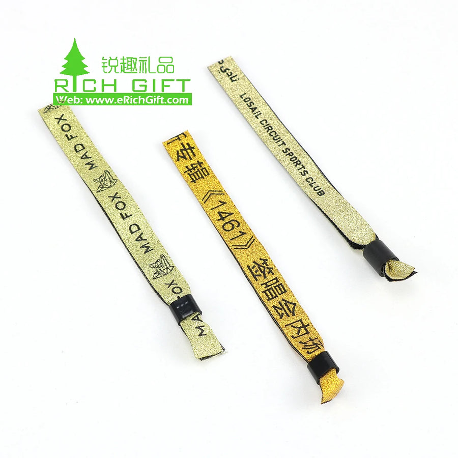Custom Sublimation Fabric Wristbands 50 MOQ | BSCI CE Certified Festival