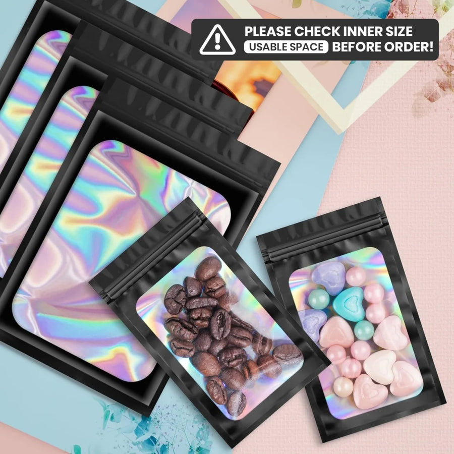 Custom Mylar Holographic Bags Wholesale | BPA-Free Food Grade 12-Day Lead