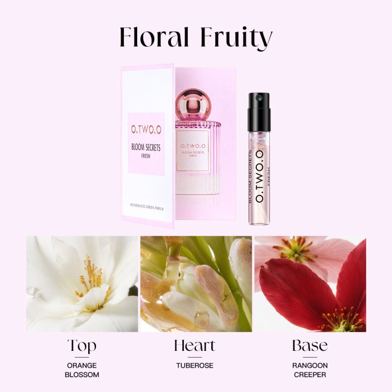 Custom Sample Perfume 1.5ml 1 MOQ | Mini Spray Floral Fresh Discovery