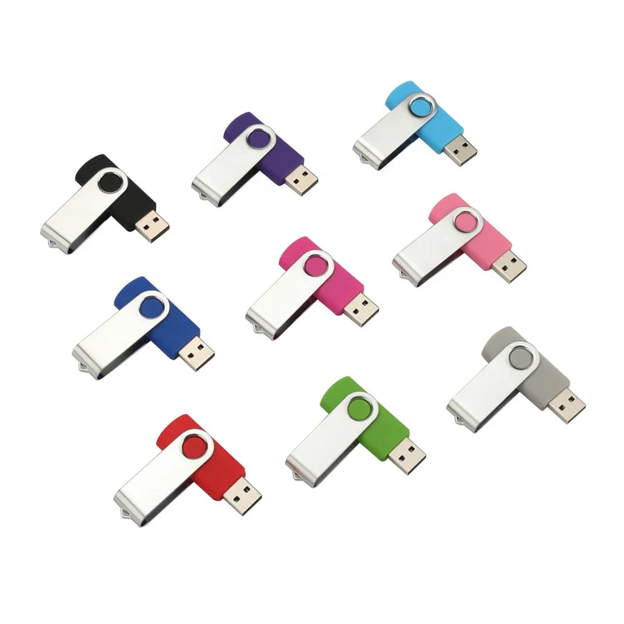 Custom Swivel USB Flash Drive for Everyday Storage and Branded Use