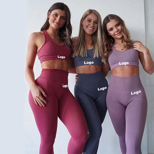 Custom Seamless Gym Sets for Women (Yoga & Fitness Wear)