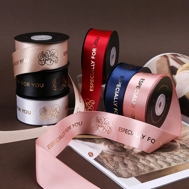 Custom Printed Ribbon: 100 Yard MOQ, 7-Day Lead, 196 Colors | OEKO-TEX/BSCI/GRS Certified
