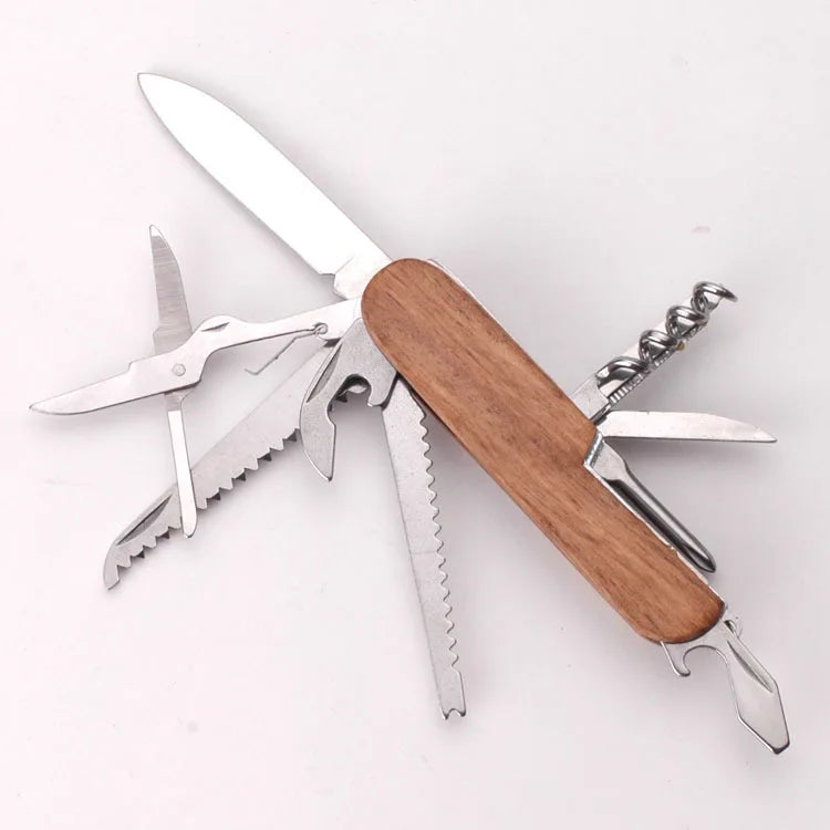 Custom 11-in-1 Folding Pocket Knife with Logo | MOQ 120 pcs