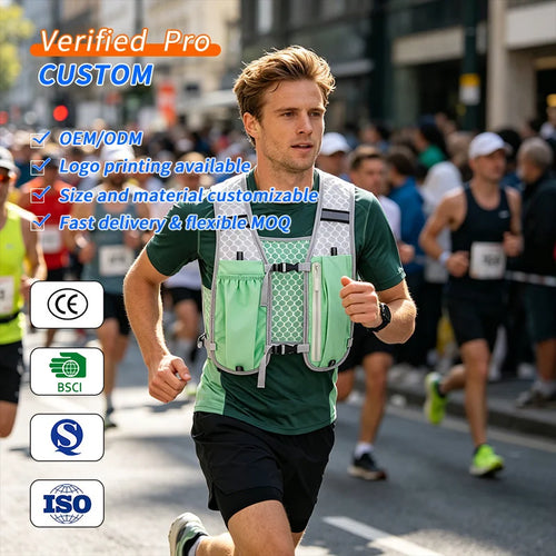 Custom Running Bag with Logo | Reflective Nylon | MOQ 100