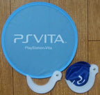 Plastic Film Custom Printed Soft Pet Flying Disc Round Nylon Hand Folding Fan with Pouch