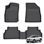 Luxury Deep Dish 3D TPE Floor Mats for Chevrolet Montana 2023-2026