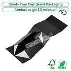 Custom Rigid Magnetic Box with Matte Black Finish | Luxury Packaging OEM Wholesale
