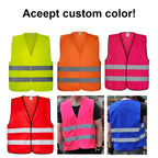 Custom Safety Vest CE EN20471 120gsm Reflective Vest with Logo Customization