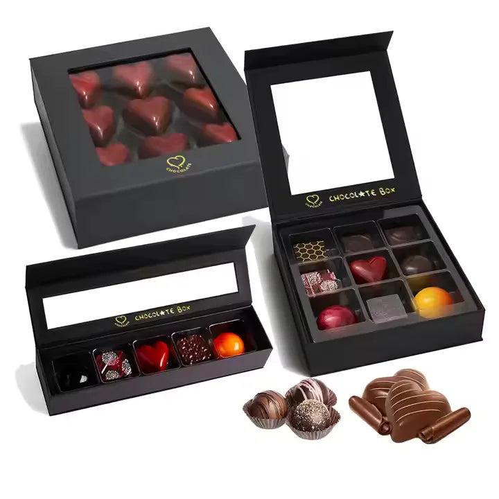 Custom Rigid Magnetic Box with Matte Black Finish | Luxury Packaging OEM Wholesale