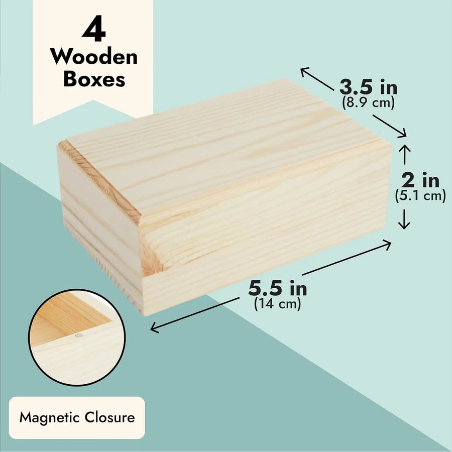 Handcraft Wooden Gift Box | Magnetic Closure | Custom Packaging | Wholesale