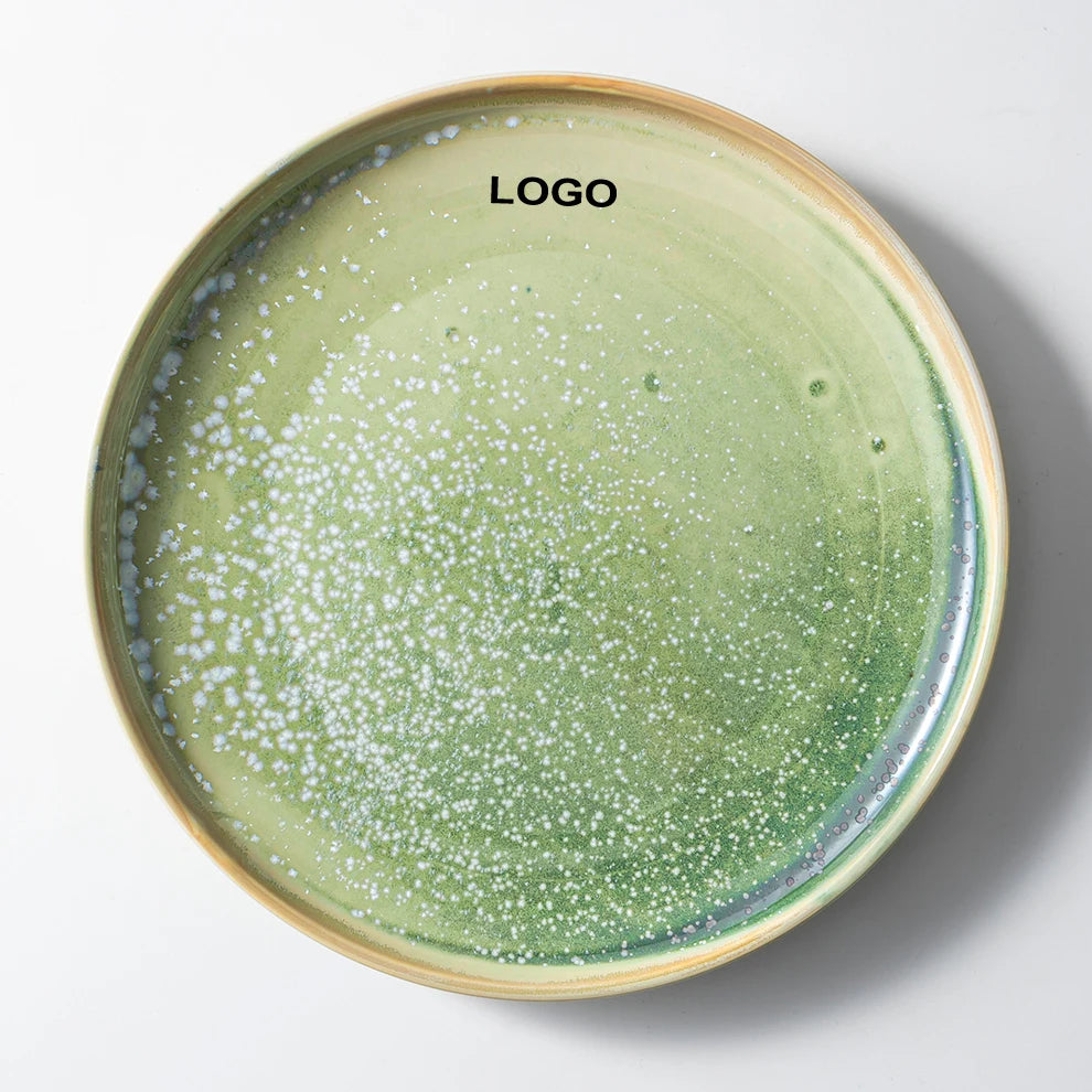 Custom Porcelain Plate with Logo | 100 MOQ | 8-12 Inch