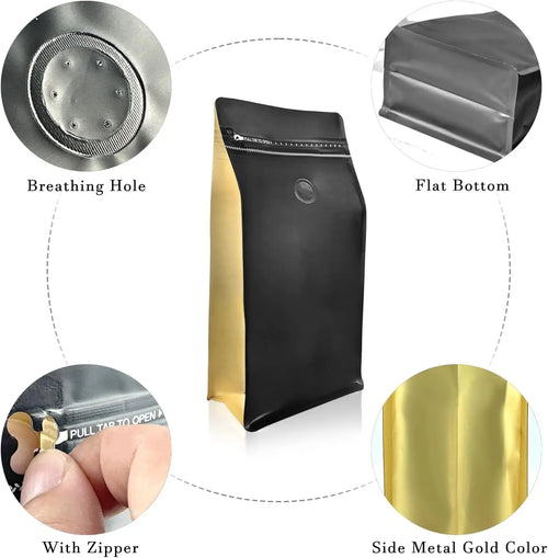 Aluminum Foil Coffee Bags | 10,000 Pcs MOQ, Barrier Protection | Food-Grade