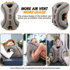 Custom Logo Inflatable Neck Travel Pillow for Airplane Sleeping