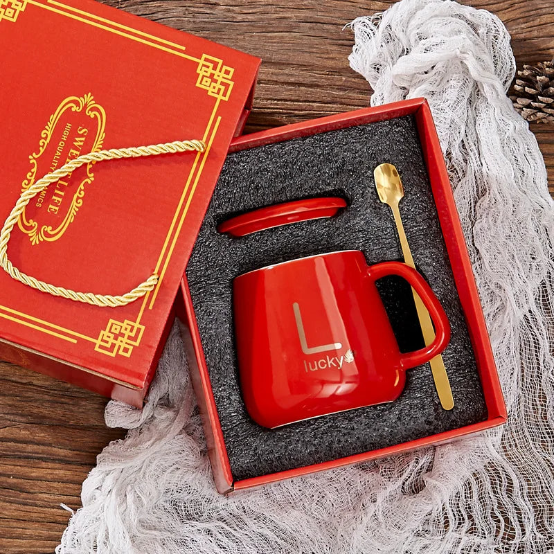 Custom Ceramic Mugs: 40 MOQ, 7-Day Lead, BPA-Free | 301-400ml Drinkware with Lid & Gift Box