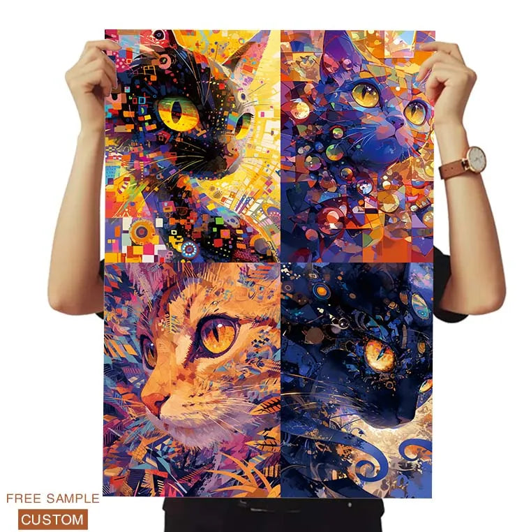 Wholesale Custom Posters | A0-A4, Ultra-High-Definition RGB | 100 Pcs MOQ
