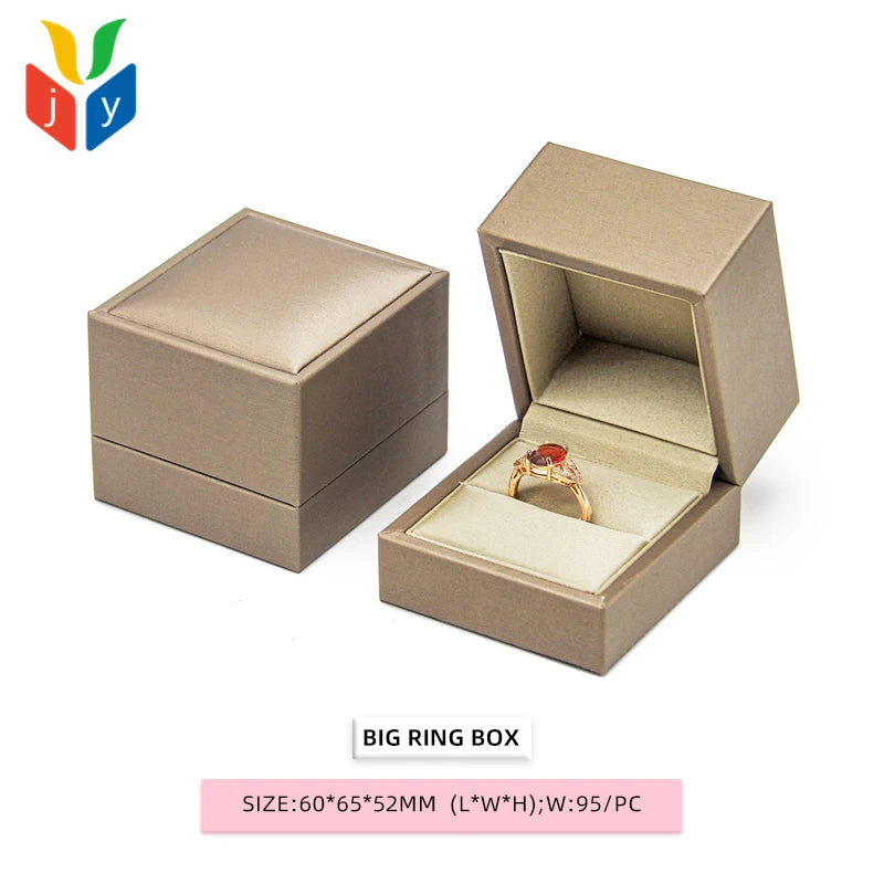 Custom PU Leather Jewelry Boxes with Logo | MOQ 100