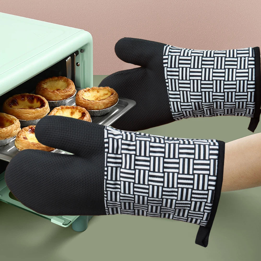 Heat-Resistant Cotton Baking Gloves | 200-Piece MOQ & 31-Day Lead Time | Waterproof & Non-Slip