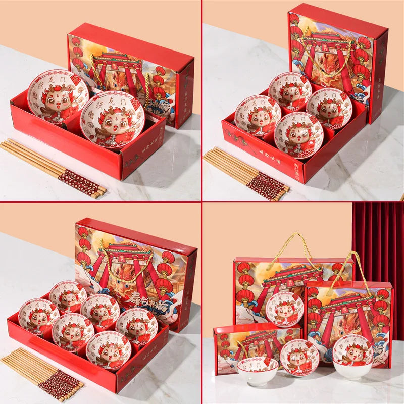 Ceramic Bowl Sets: 20 MOQ, Under-Glazed, Gift Box | Wedding & Corporate Tableware Gifts