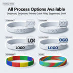 Christmas Silicone Wristbands 100 pcs | Custom Logo