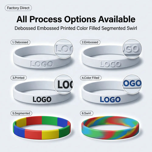 Christmas Silicone Wristbands 100 pcs | Custom Logo