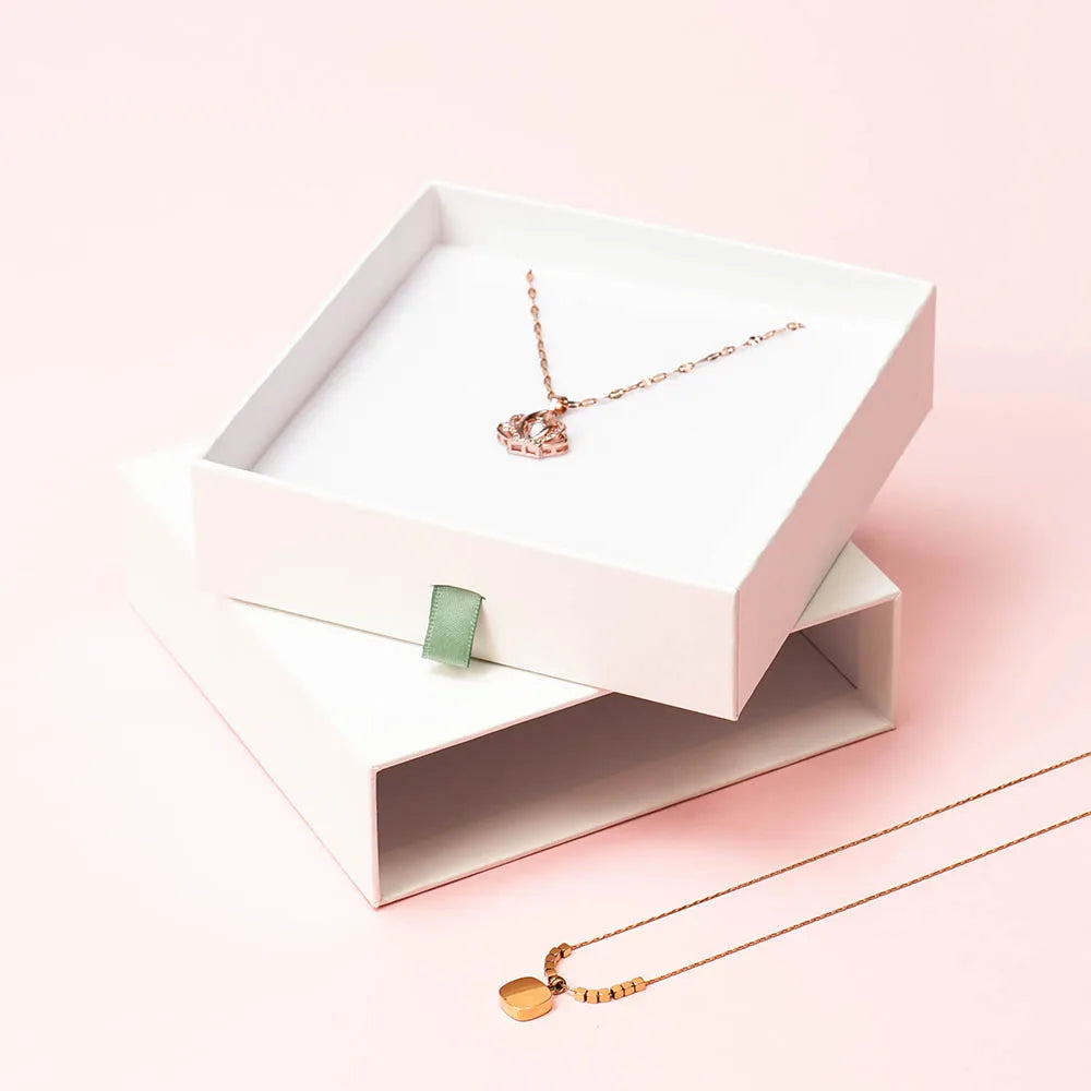 Custom Rigid Paper Drawer Box for Jewelry | MOQ 500 | 14-Day Lead Time