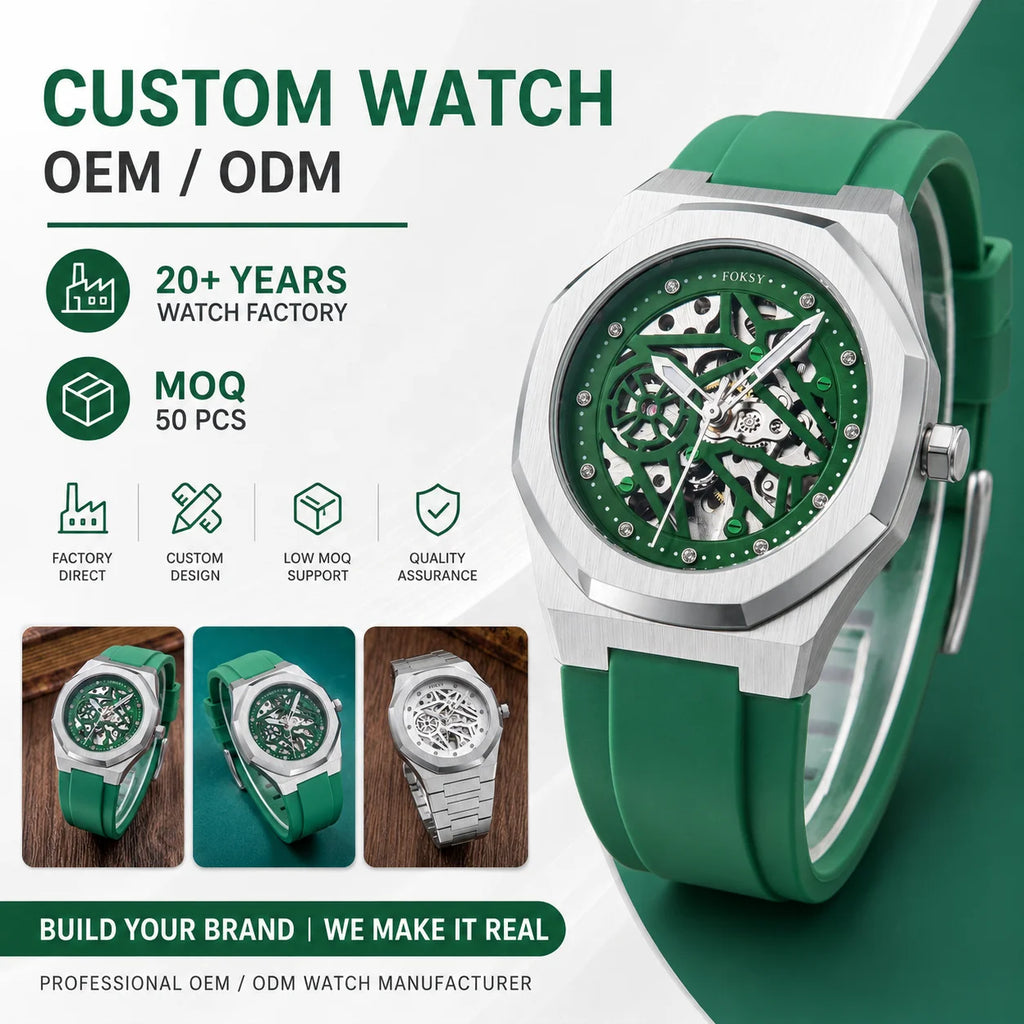 Custom Mechanical Watch with Logo | 50 MOQ | Automatic