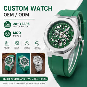 Custom Mechanical Watch with Logo | 50 MOQ | Automatic